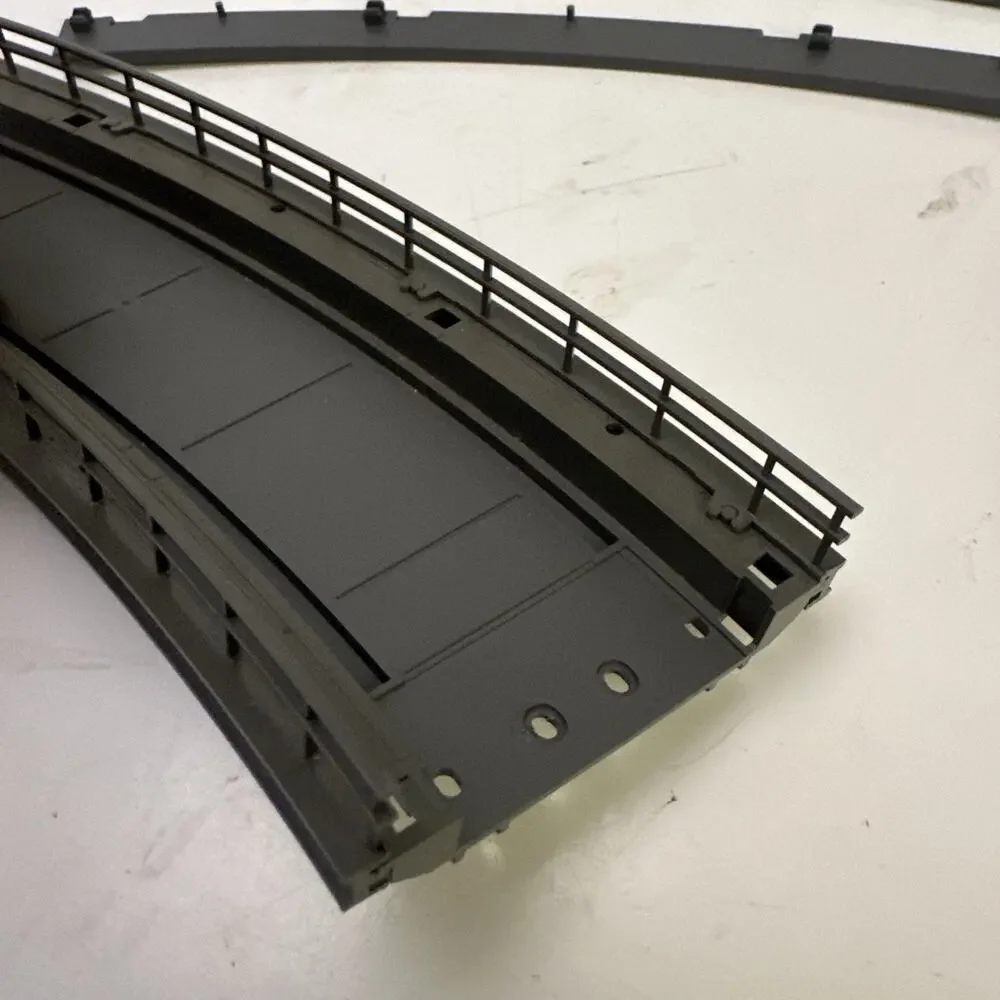 Lot Of 3 Märklin H0 74613 Gebogenes Rampenstück Brücke 360 mm R1 30° 1:87